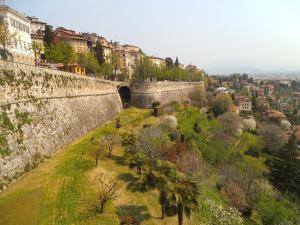old city walls, bergamo