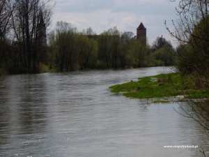 Oswiecim river, poland
