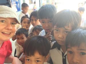 Cambodian schools, rural, singing kites